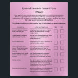 ピンクまつ毛の延長サロン責任放棄 チラシ<br><div class="desc">ピンク責任放棄まつ毛エクステンションサロンフライヤー。</div>