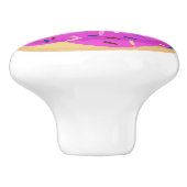 ピンクまぶしたすり付きドーナツ セラミックノブ (側面)