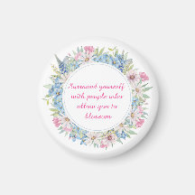 ピンクやる気を起こさせるホワイトブルーフローラリース