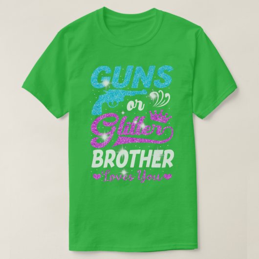 ピンクやブルーの兄弟の男の子は性別を愛している Tシャツ (デザイン正面)
