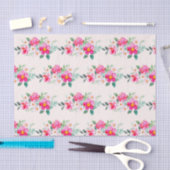 ピンクよくはしゃぐかわいらしの花束パターン 薄葉紙 (クラフト)