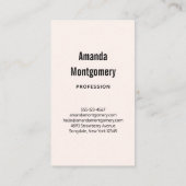 ピンクよくはしゃぐかわいらしの花束 名刺 (裏面)