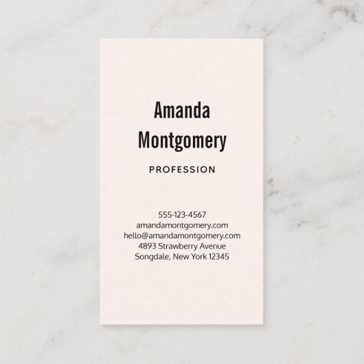 ピンクよくはしゃぐかわいらしの花束 名刺 (裏面)