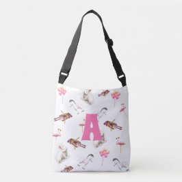 ピンクよくはしゃぐのパタモノグラムのーン クロスボディバッグ