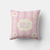 ピンクよくはしゃぐの可愛い時リラックス間角枕 クッション (裏面)