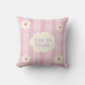 ピンクよくはしゃぐの可愛い時リラックス間角枕 クッション (正面)