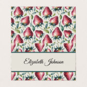 ピンクよくはしゃぐイチゴ夏のフルーツ名 (外部フラット)