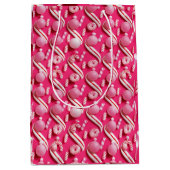 ピンクよくはしゃぐグンボール&ミントキャンディ ミディアムペーパーバッグ (正面)