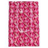 ピンクよくはしゃぐグンボール&ミントキャンディ ミディアムペーパーバッグ (裏面)