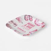 ピンクよくはしゃぐプールパーティーサマーガールズ誕生日 ペーパープレート (傾斜あり)