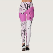 ピンクをよじ登って下さい レギンス (裏面)