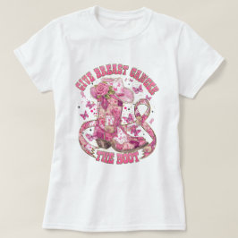 ピンクを着てがんの啓発を Tシャツ