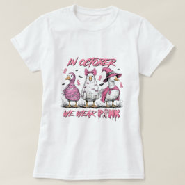ピンクを着てがん啓発を Tシャツ