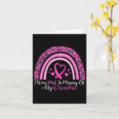 ピンクを着て祖母を思い出す　乳がん カード (黄色い花)