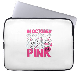 ピンクを着よう看護師乳がん啓発10月 ラップトップスリーブ