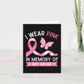 ピンクを着るのは母を思い出して―乳がんへの意識 カード (正面)