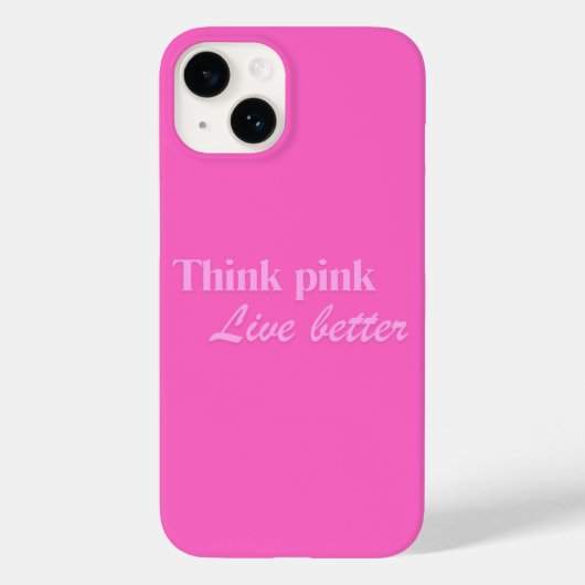 ピンクを考えるiPhoneケース Case-Mate iPhoneケース (裏面)
