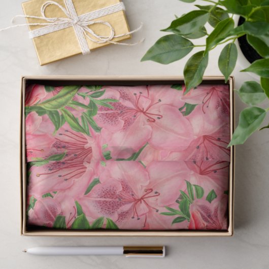 ピンクアかわいらしザレアティッシュペーパー 薄葉紙 (ギフト)