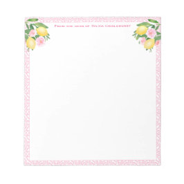 ピンクアかわいらしマルフィレモン | 机から ノートパッド