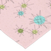 ピンクアイコニックアトミックスターバストテーブルクロス テーブルクロス (アングル)