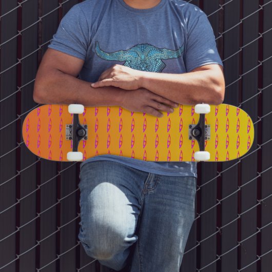 ピンクアイサンライズスケートボード スケートボード (室外3)