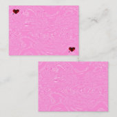 ピンクアイスとハートノートカード ノートカード (正面/裏面)