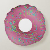 ピンクアイスのドーナツ ラウンドクッション (裏面)