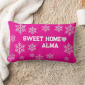 ピンクアイスクリスタル枕 ランバークッション (ブランケット)