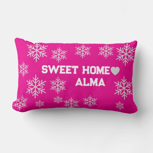 ピンクアイスクリスタル枕 ランバークッション (正面)