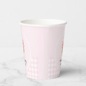 ピンクアイスクリームコーン 誕生日パーティー 紙コップ (右)