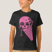 ピンクアイスクリームコーンTシャツ Tシャツ (正面)
