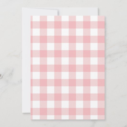 ピンクアイスクリームスウィートワン誕生日招待状 招待状 (裏面)