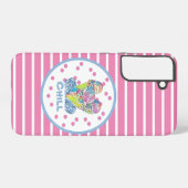 ピンクアイスクリームチル SAMSUNG GALAXYケース (裏面横)
