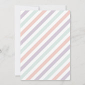 ピンクアイスクリームトラックスウィートワン誕生日パーティー 招待状 (裏面)