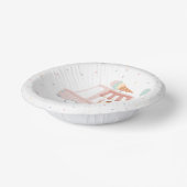 ピンクアイスクリームトラック誕生日パーティーの装飾 ペーパーボウル (傾斜あり)