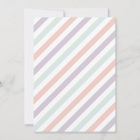 ピンクアイスクリームトラック2つの甘い2番目の誕生日パーティー 招待状 (裏面)