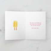 ピンクアイスクリームバースデーパーティー 招待状 (内部)