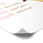 ピンクアイスクリームベビーシャワーマママオサバー ポスター (角)