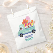 ピンクアイスクリームユー悲鳴誕生日好意バッグ フェイバーバッグ (クリップ留めされた状態)