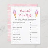 ピンクアイスクリーム価格を推測する右ゲーム (正面/裏面)