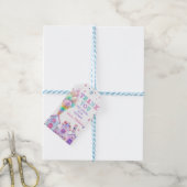 ピンクアイスクリーム誕生日サンキューギフトラベル ギフトタグ (より糸付き)