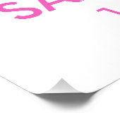 ピンクアイスクリーム誕生日パーティー光沢ポスター ポスター (コーナー)