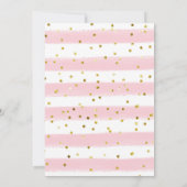 ピンクアイスクリーム3スクープのおもしろい誕生日 招待状 (裏面)