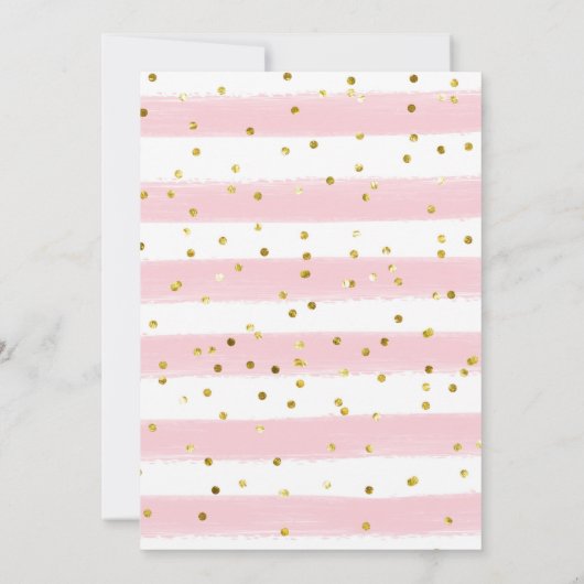 ピンクアイスクリーム3スクープのおもしろい誕生日 招待状 (裏面)