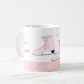 ピンクアイススケート – スタースケーター コーヒーマグカップ (正面左)
