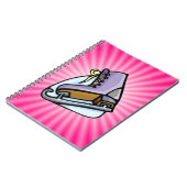 ピンクアイススケート ノートブック (左側)