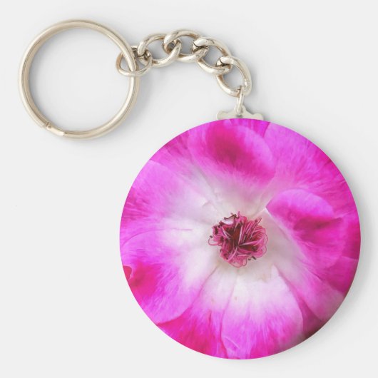 ピンクアイスバーグバラ キーホルダー (正面)