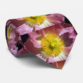 ピンクアイスランドポピー写真 ネクタイ (ロール)