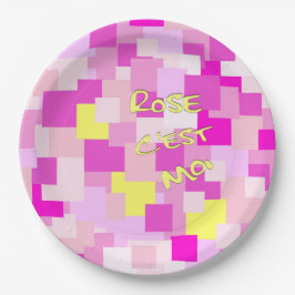 ピンクアイズミーディナープレート ペーパープレート