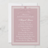 ピンクアイボリーフォト《キリスト教》洗礼式や命名式 招待状 (裏面)